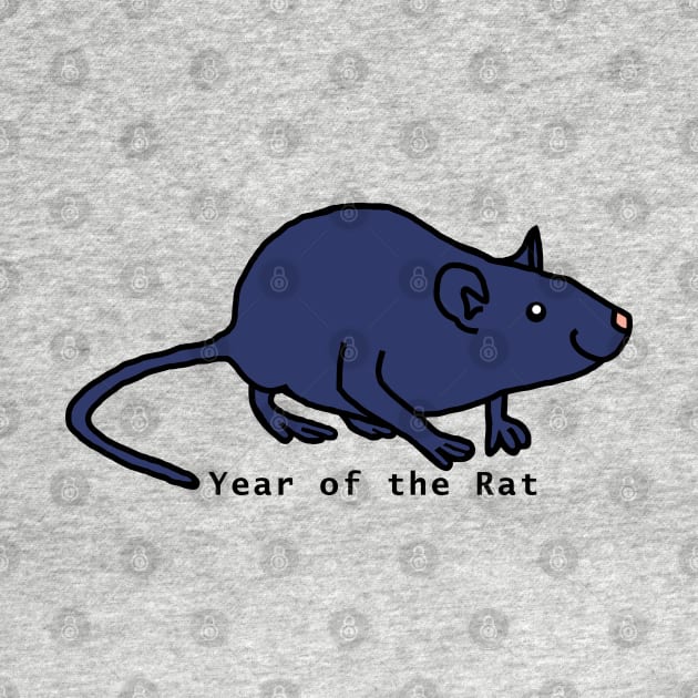 Year of the Rat - Blue by ellenhenryart